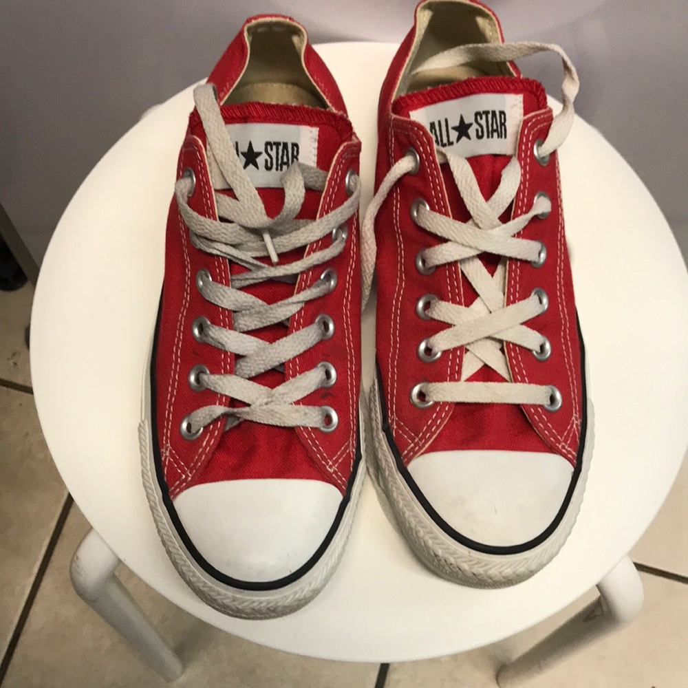used red converse sz 8 w